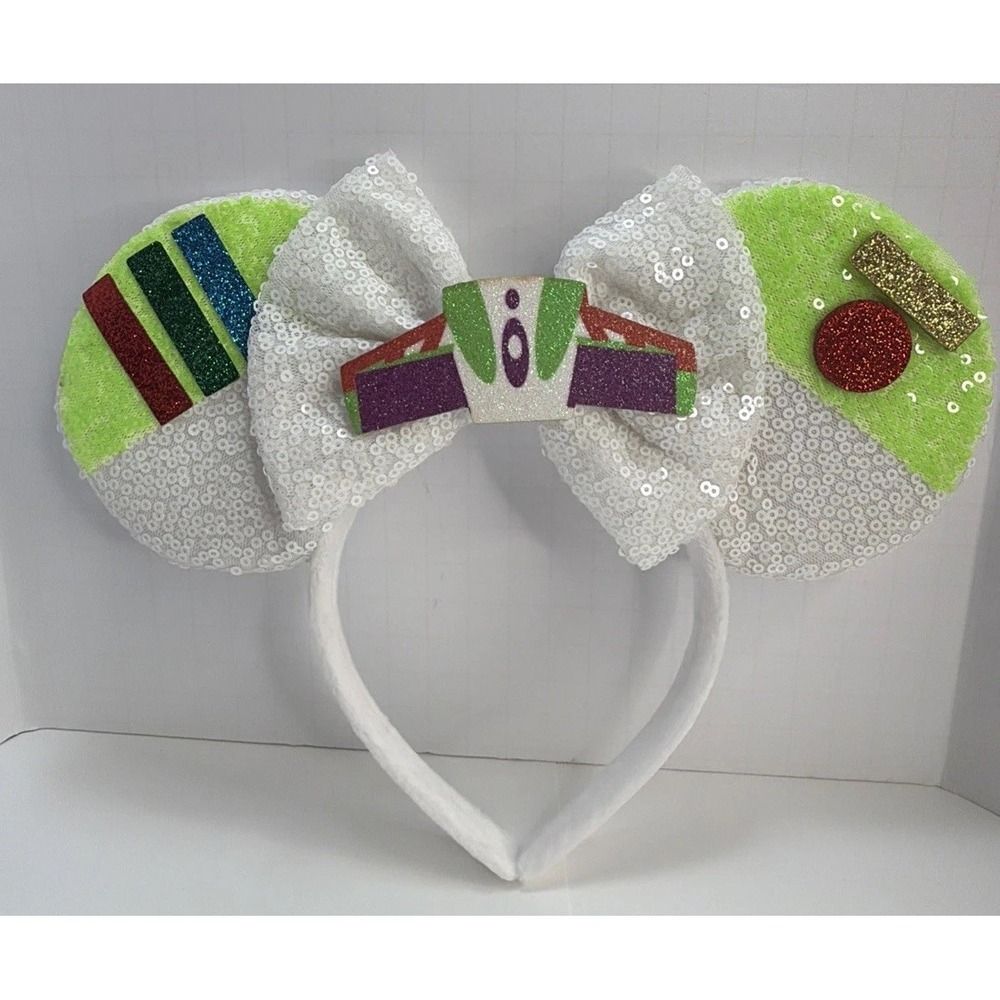 Minnie Mickey Mouse Ears headband Disney Toy Story Buzz Light Year Lights Up!